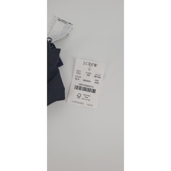 NWT J Crew Scalloped one-shoulder bikini top XXS Retail $64.50 - Picture 4 of 5